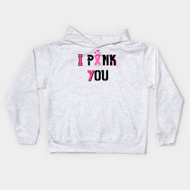 Breast Cancer Awareness Kids Hoodie by Introvert Home 